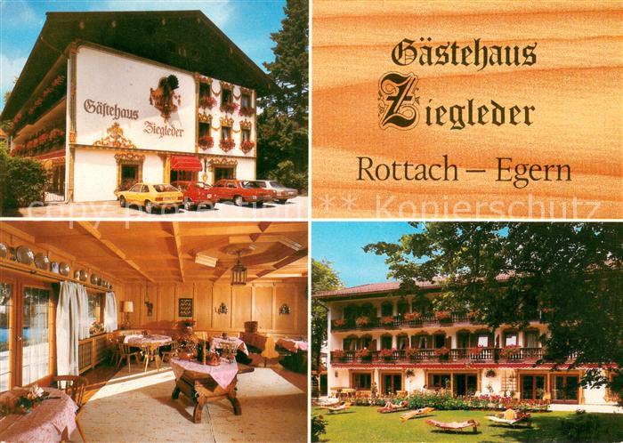 Rottach-Egern Gaestehaus Ziegleder Gaststube Liegewiese