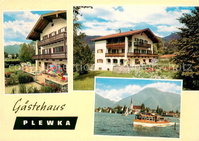 Rottach-Egern Gaestehaus Plewka Terrasse Seepanorama