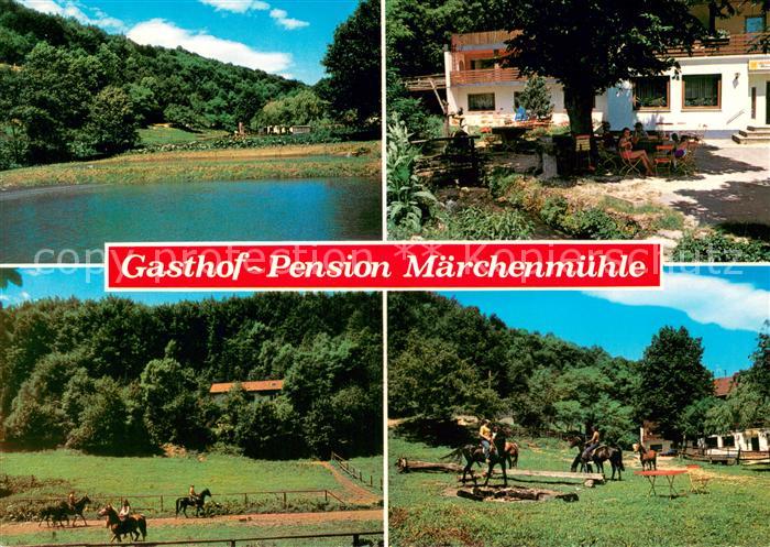 Stoeckelsberg Gasthof Pension Maerchenmuehle Mauertsmuehle Weiher Reiten