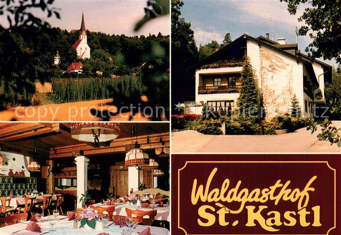 St Kastl Waldgasthof St Kastl Gaststube Kirche