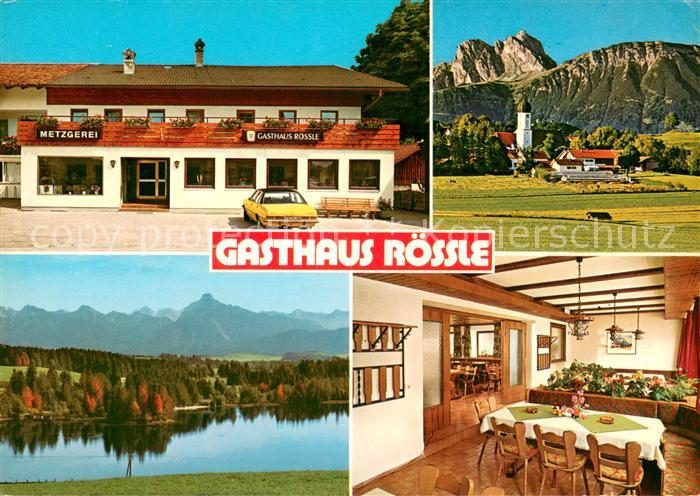 Seeg Gasthaus Metzgerei Roessle Gaststube Seepanorama