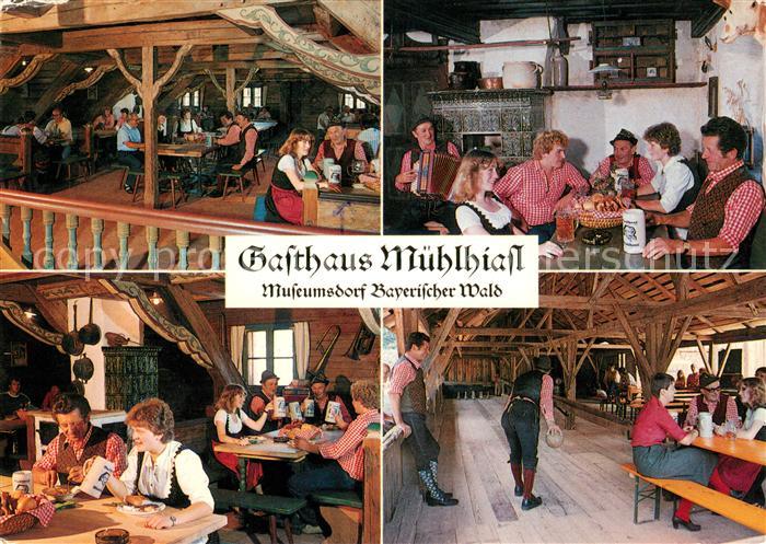 Tittling Museumsdorf Bayerischer Wald Gasthaus Muehlhiasl Gastraeume Kegelbahn