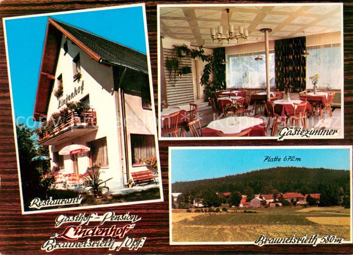 Braunetsrieth Restaurant Gasthof Lindenhof Gaestezimmer Ortsansicht mit Platte