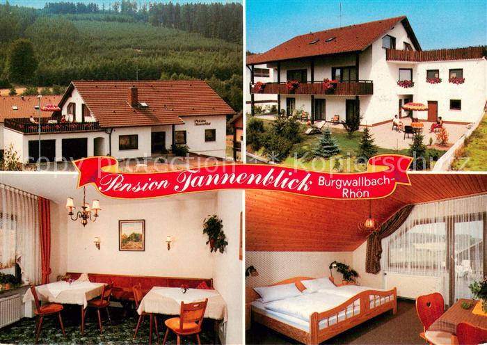 Burgwallbach Pension Tannenblick mit Gaestehaus Barbara Gaststube Zimmer