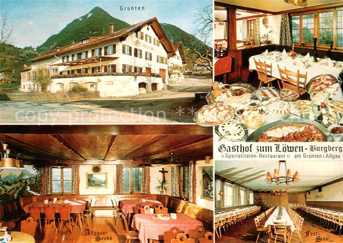 Burgberg Allgaeu Gasthof zum Loewen Allgaeuer Stube Festsaal