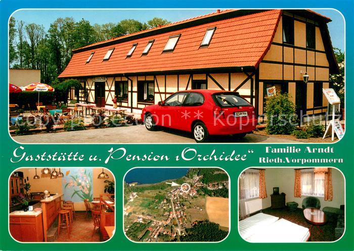 Rieth Ueckermuende Gaststaette Pension Orchidee Bar Fliegeraufnahme Zimmer