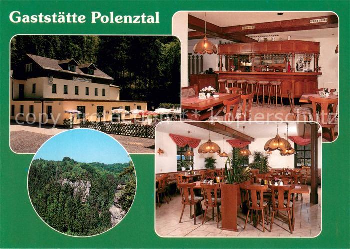 Hohnstein Saechsische Schweiz Gaststaette Polenztal Bar Gaststube Panorama