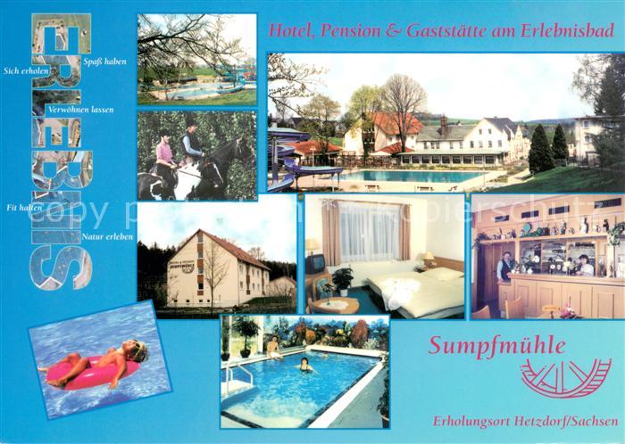 Hetzdorf Halsbruecke Hotel Pension und Gaststaette am Erlebnisbad Zimmer Pool Re