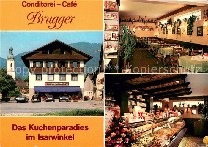 Lenggries Conditorei Cafe Brugger Gaststube Kuchentheke