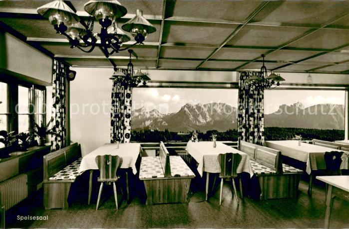 Seeg Schenker Erholungsheim Speisesaal Alpenblick