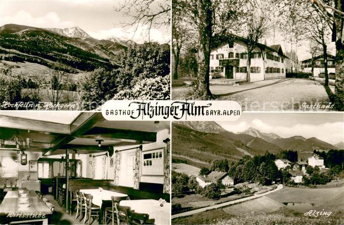 Alzing Traunstein Gasthof Alzinger Alm Wirtsstube Hochfelln Hochgern Bayerische