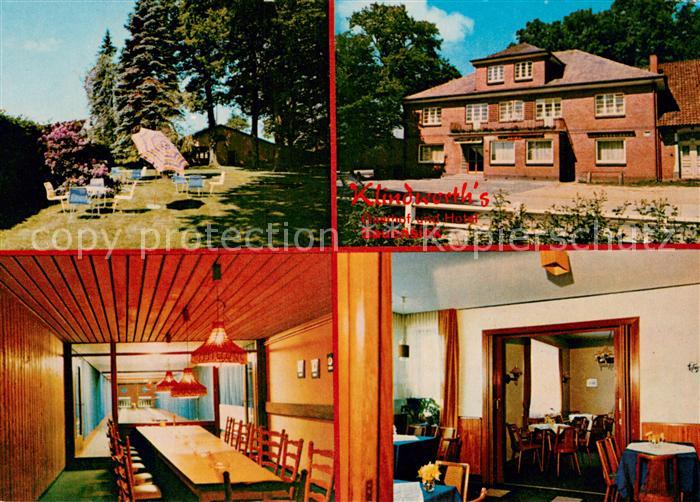 Sauensiek Klindworth's Gasthof und Hotel Kegelbahn Restaurant Garten