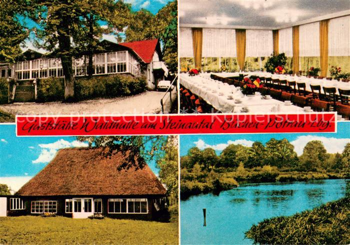 Poetrau Gaststaette Waldhalle am Steinautal Restaurant Partie am Wasser Landscha