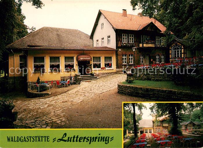 Koenigslutter Elm Waldgaststaette Lutterspring Biergarten