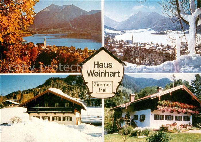 Schliersee Gaestehaus Pension Haus Weinhart Herbststimmung Winterpanorama Alpen