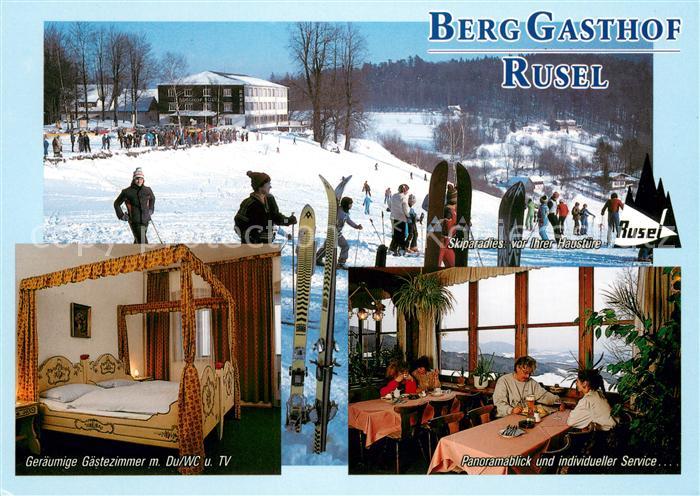 Schaufling Berggasthof Rusel Wintersportplatz Gaestezimmer Panoramablick