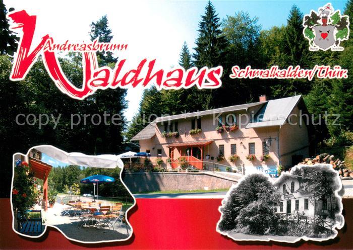 Schmalkalden Thueringen Ausflugsgaststaette Waldhaus Andreasbrunn Terrasse