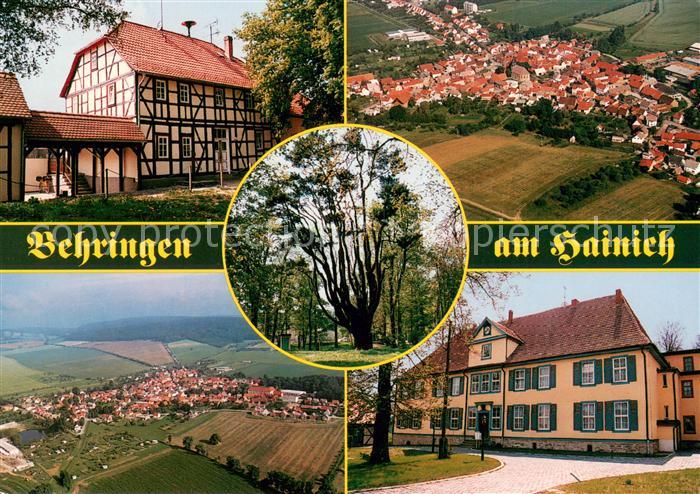 Behringen Hoerselberg-Hainich Schloss-Hotel Alter Baum Fliegeraufnahme