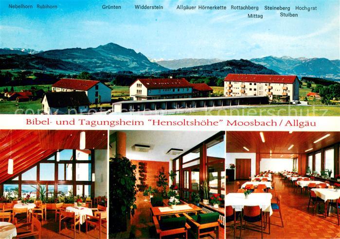 Moosbach Sulzberg Bibel- und Tagungsheim Hensoltshoehe Speisesaal Alpenblick