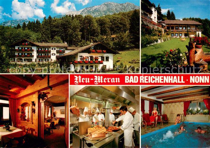 Nonn Oberbayern Hotel Restaurant Cafe Neu-Meran Garten Kueche Hallenbad Alpenbli