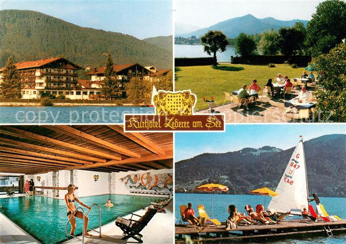 Bad Wiessee Kurhotel Lederer am See Hallenbad Terrasse Badesteg Tegernsee Alpen