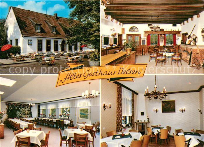 Rheine Altes Gasthaus Delsen Restaurant Theke Terrasse