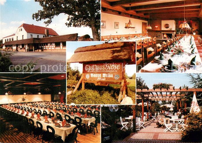 Vehlage Gasthaus Rose Restaurant Terrasse Festsaal