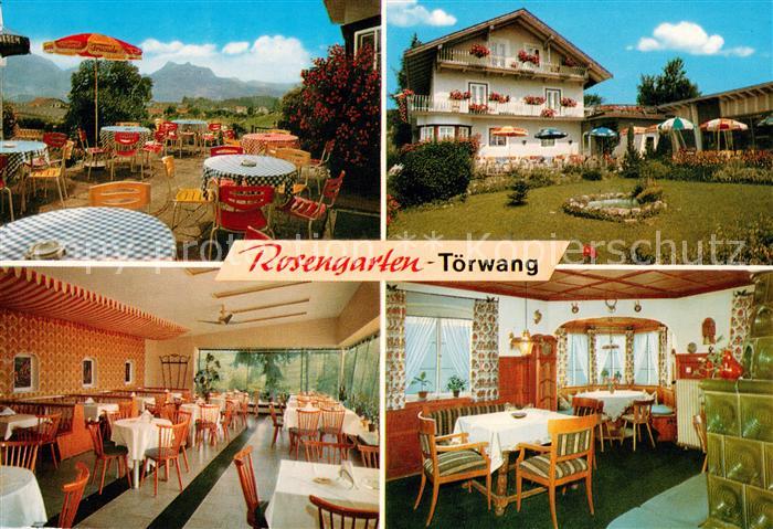 Toerwang Cafe Pension Rosengarten Gastraum Terrasse