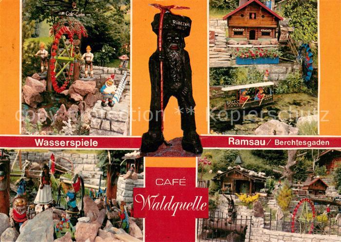 Ramsau Berchtesgaden Cafe Waldquelle Wasserspiele Zwerge Ruebezahl Miniaturen