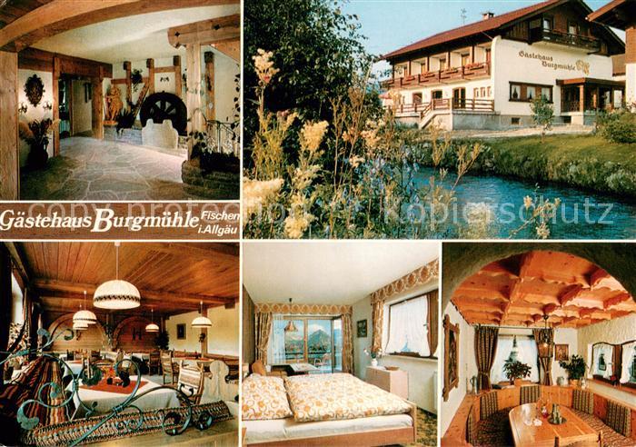 Fischen Allgaeu Gaestehaus Burgmuehle Halle Restaurant Fremdenzimmer Partie am W