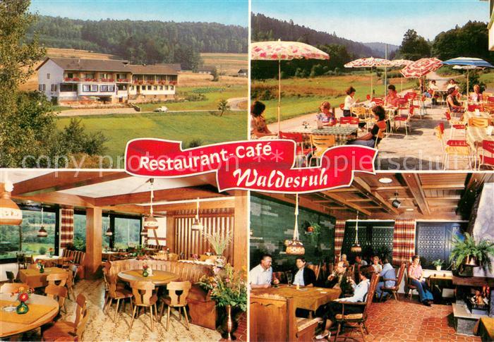 Burgwallbach Restaurant Cafe Pension Waldesruh Gaestehaus Terrasse