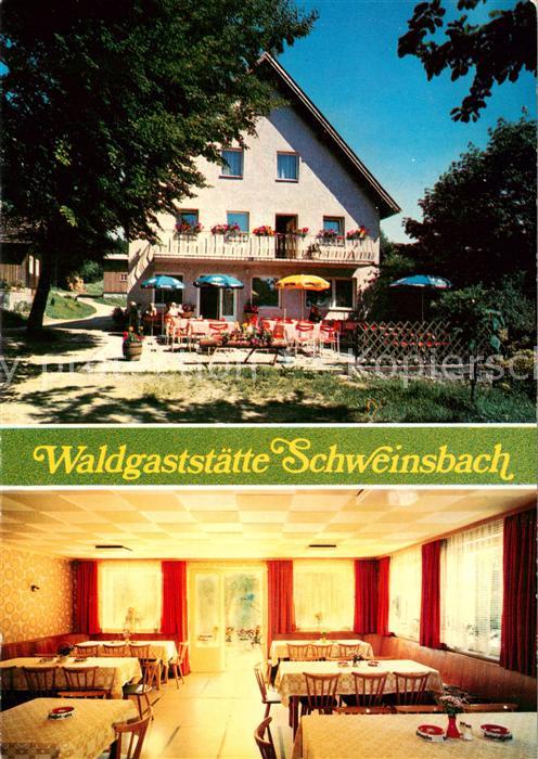 Gefrees Waldgaststaette Schweinsbach im Fichtelgebirge Gaststube Terrasse