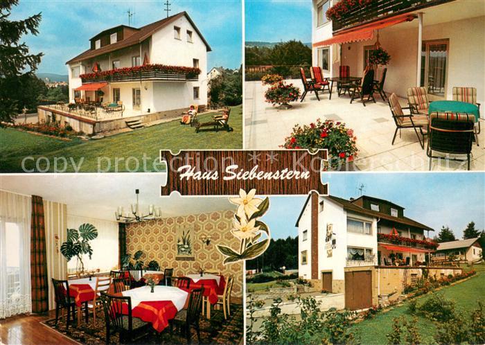 Fichtelberg Bayreuth Gaestehaus Pension Haus Siebenstern Gastraum Terrasse