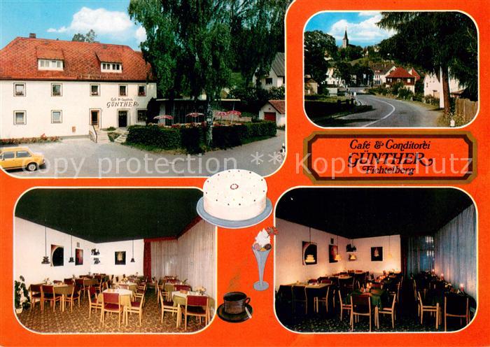 Fichtelberg Bayreuth Cafe Conditorei Guenther Gastraum Strassenpartie