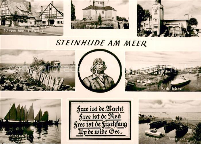 Steinhude am Meer Schweers Harms Fischerhus Festung Wilhelmstein Strandhotel Bru