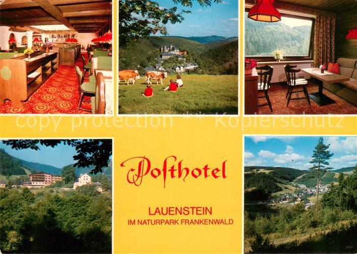 Lauenstein Oberfranken Posthotel Restaurant Fremdenzimmer Landschaftspanorama Na