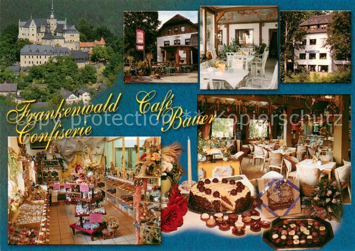 Lauenstein Oberfranken Frankenwald Confiserie Cafe Bauer Konditorei Schloss