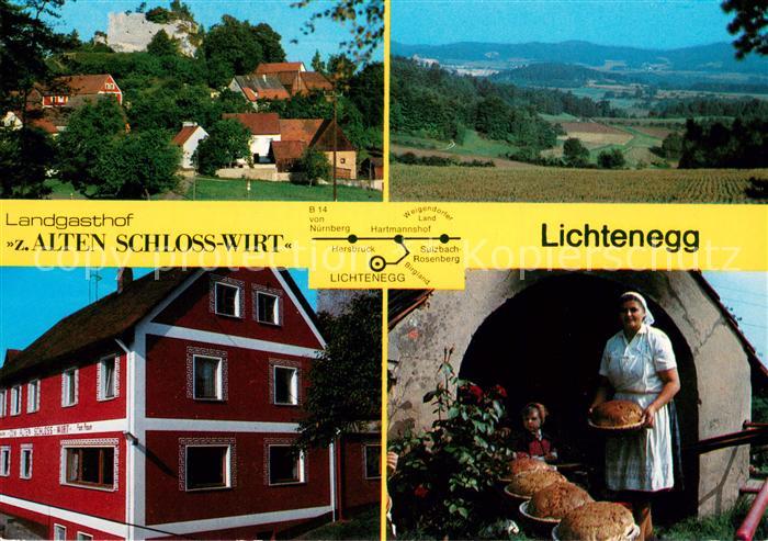 Lichtenegg Birgland Landgasthof zum Alten Schloss-Wirt Holzofenbrot Landschaftsp