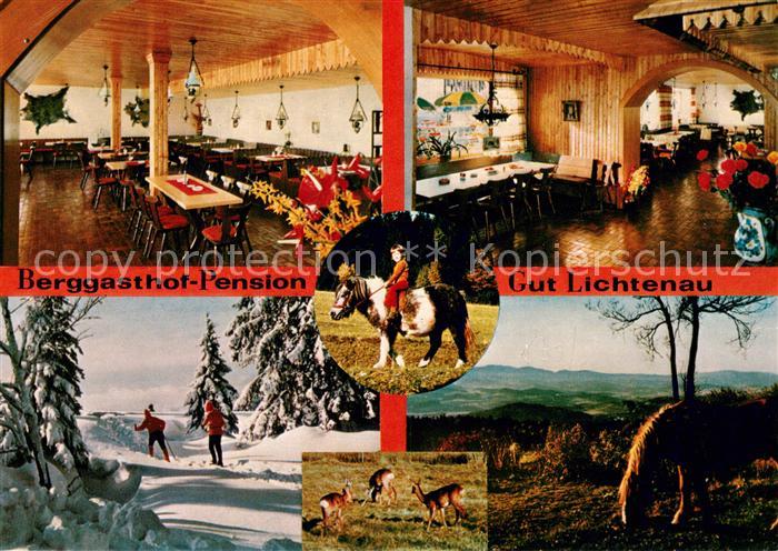 Lichtenau Mittelfranken Berggasthof Pension Gut Lichtenau Ponyreiten Landschafts