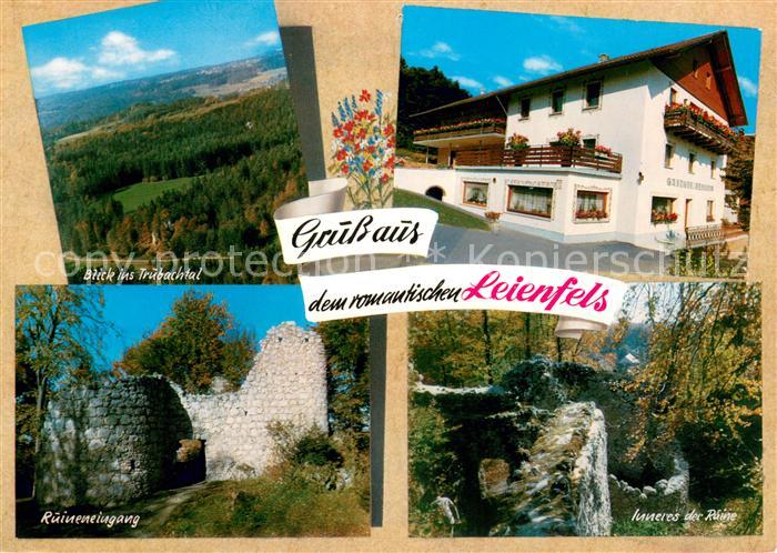 Leienfels Ausflugsgaststaette Pension Zur Burgruine Landschaftspanorama Trubacht