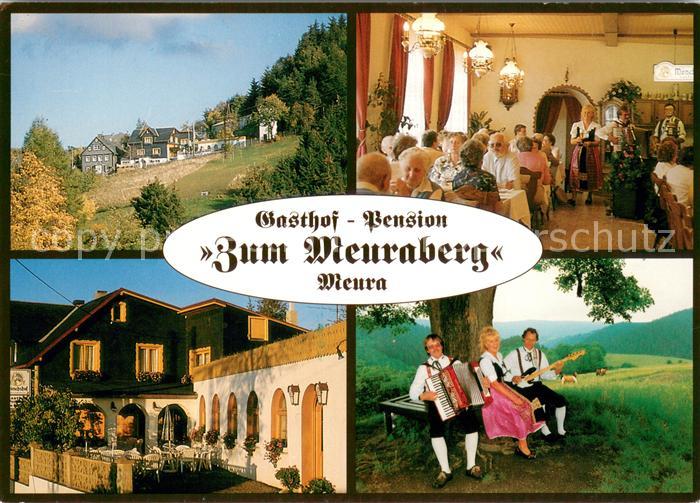 Meura Gasthof Pension Zum Meuraberg Restaurant Hausmusik Landschaftspanorama