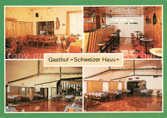 Schoenbach Greiz Gasthof Schweizer Haus Restaurant Saal Bar