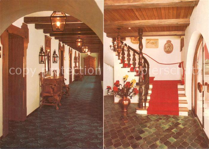 Ambach Starnbergersee Sanatorium Wiedemann Aufgang zum Speisesaal Riviera Park G