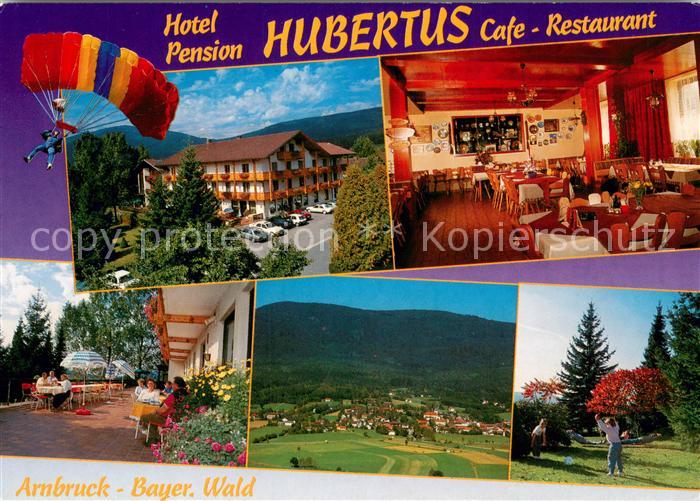 Arnbruck Hotel Gasthof Pension Hubertus Cafe Terrasse Landschaftspanorama Gleits