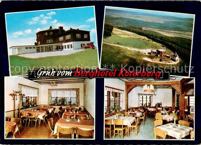 Rischenau Berghotel Gaststaette Koeterberg Fliegeraufnahme