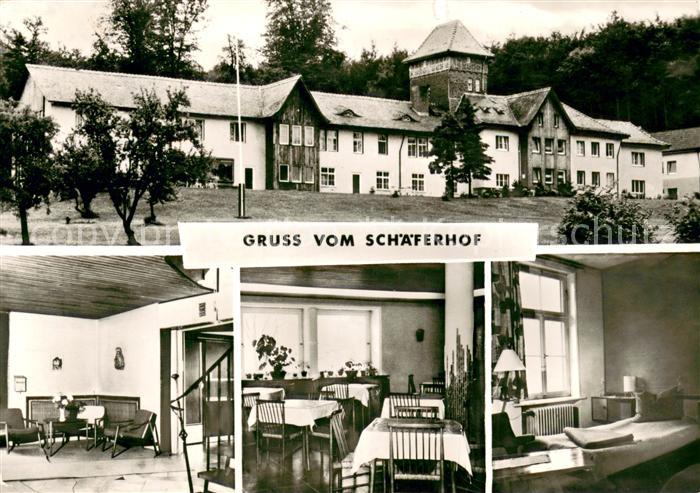 Hann. Muenden Muettererholungsheim Schaeferhof Gastraum Fremdenzimmer