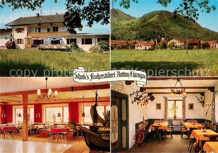 Rottau Chiemgau Gasthof Pension Restaurant Scheck's Fischerstueberl Panorama