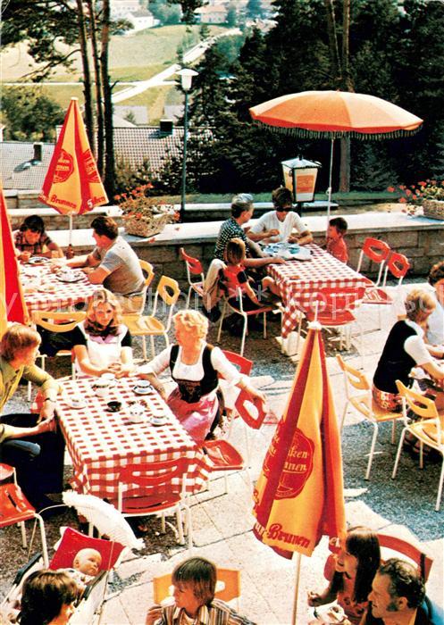 Thurmansbang Waldhotel Burgenblick Restaurant Terrasse