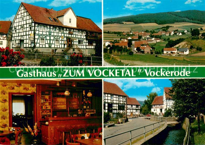 Vockerode-Dinkelberg Gasthaus Ferienhaus Zum Vocketal Fachwerkhaus Ortspartie am