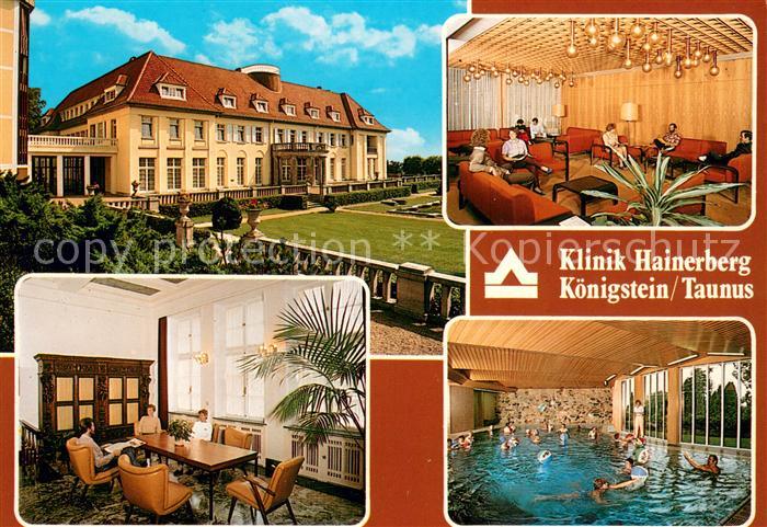 Koenigstein Taunus Klinik Hainerberg LVA Hessen Aufenthaltsraum Hallenbad